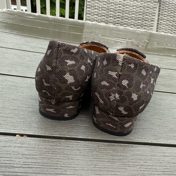 Ann Mashburn olive and brown leopard Patterned Flats - Picture 3 of 5